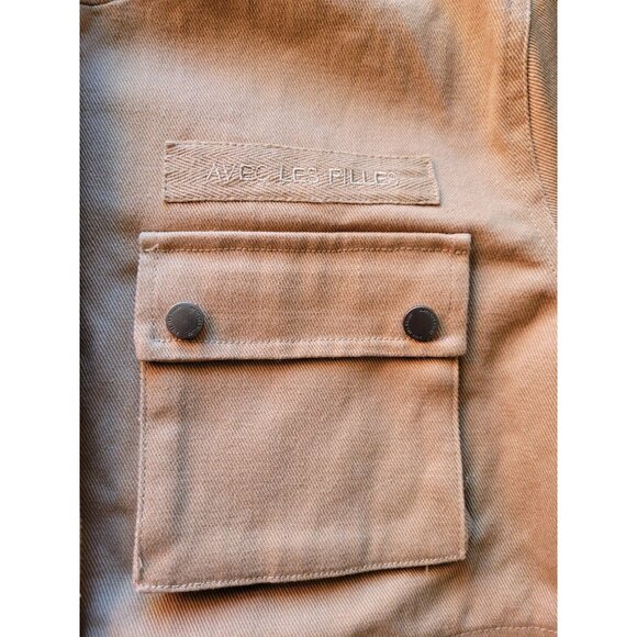 Avec Les Filles Cargo Pocket Utility Jacket Size Medium - Picture 6 of 9